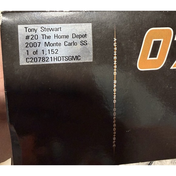 Tony Stewart 2007 #20 Home Depot Monte Carlo SS – 1:24 Action Diecast NASCAR - Picture 3 of 12